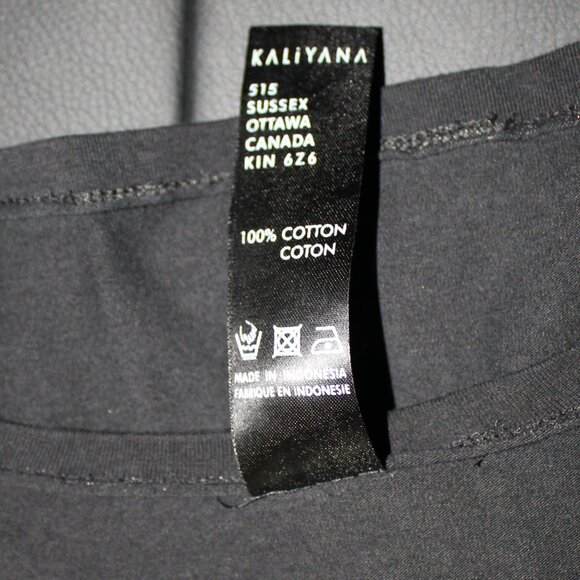 Kaliyana Long Tank in Black 100% cotton Women   size 3 /X/XL - Picture 7 of 7